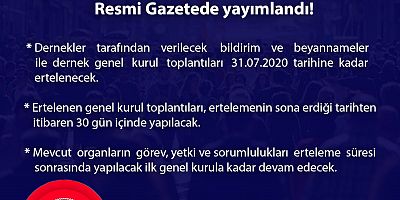 Türkiye Cumhuriyeti İçişleri Bakanlığı Sivil Toplumla İlişkiler Genel Müdürlüğü  Basın Açıklaması  (Dernek Beyanname ve Bildirimleri Hakkında)